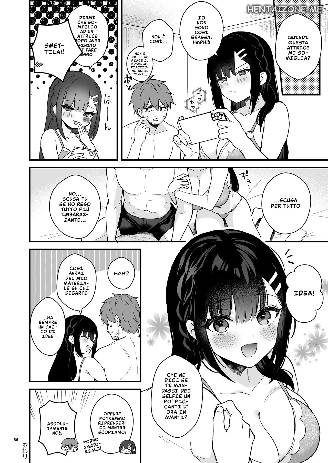 [Calm White (Mashiro Shirako)] Kyou Wa Ijiwaru Suru Hi | Legato E Punito Da Una Graziosa Tettona [Italian] image number 36