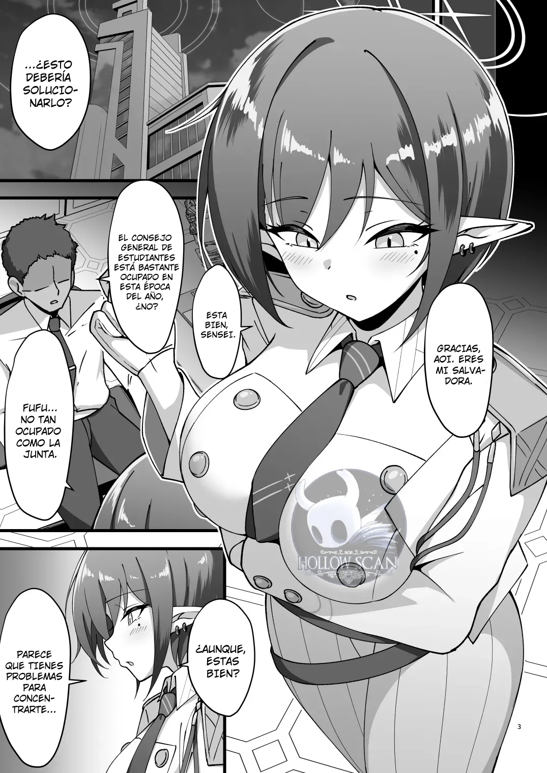 [ZENMAIN (Nejiro)] Aoi to Himitsu no Soukessan (Blue Archive) [Spanish] [HollowScan] [Digital] 画像番号 2