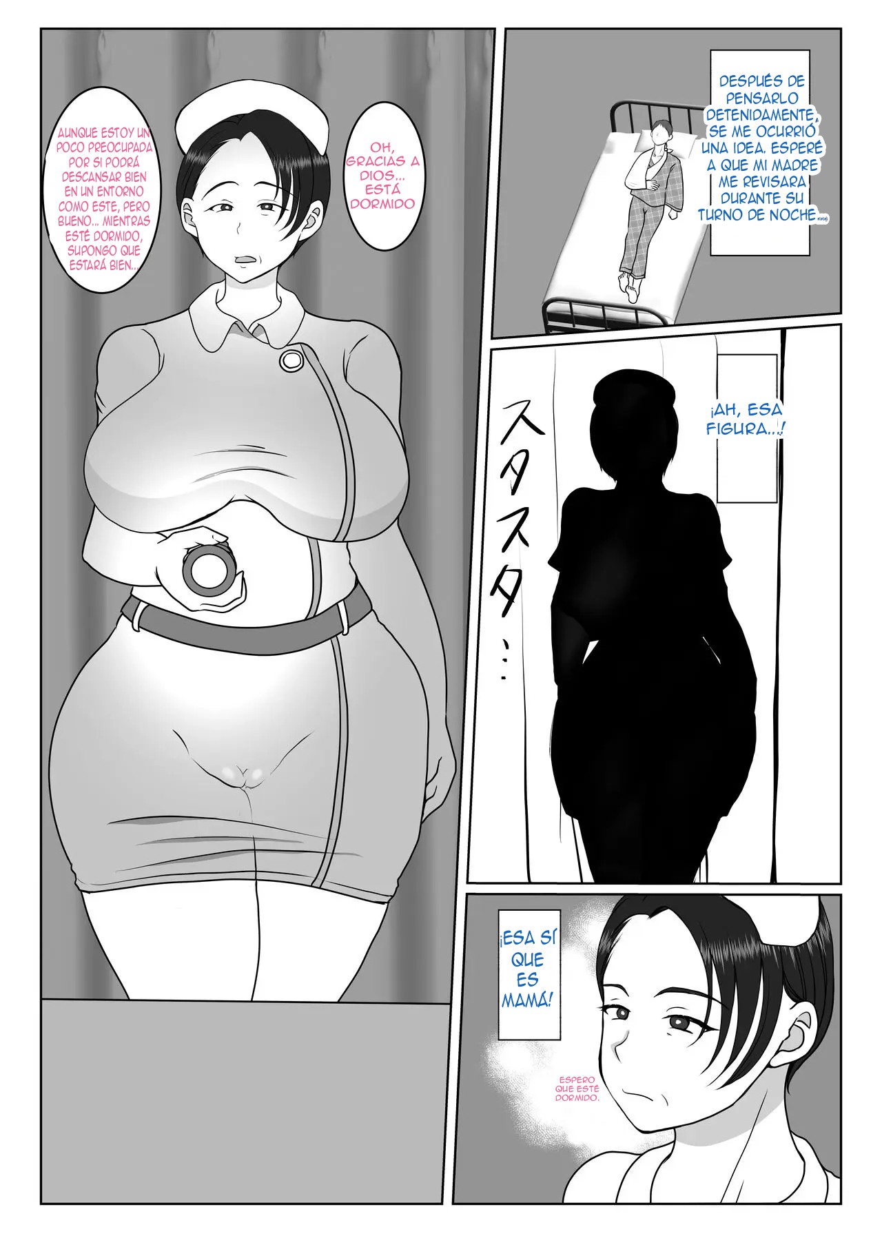 [Benii Kenkyuujo] Ki no Tsuyoi Kangoshi Kaa-chan ga, Ore no Kanojo ni Natte kurete Hanashi |  La Historia de Como Mi Testaruda Madre Enfermera Se Convirtió En mi Novia [Spanish] [El naranjas = Mr.Naranjas] 이미지 번호 13