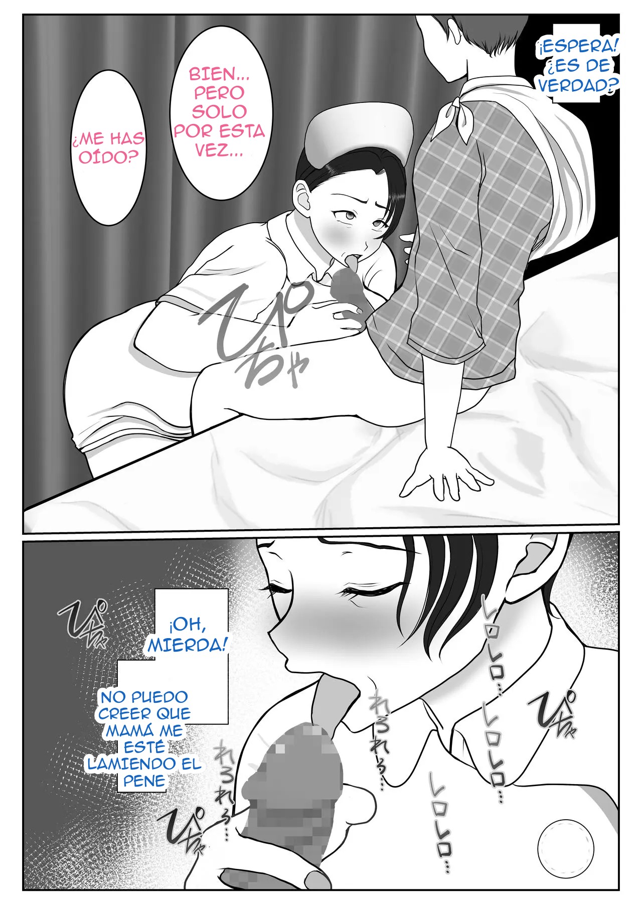 [Benii Kenkyuujo] Ki no Tsuyoi Kangoshi Kaa-chan ga, Ore no Kanojo ni Natte kurete Hanashi |  La Historia de Como Mi Testaruda Madre Enfermera Se Convirtió En mi Novia [Spanish] [El naranjas = Mr.Naranjas] 이미지 번호 16