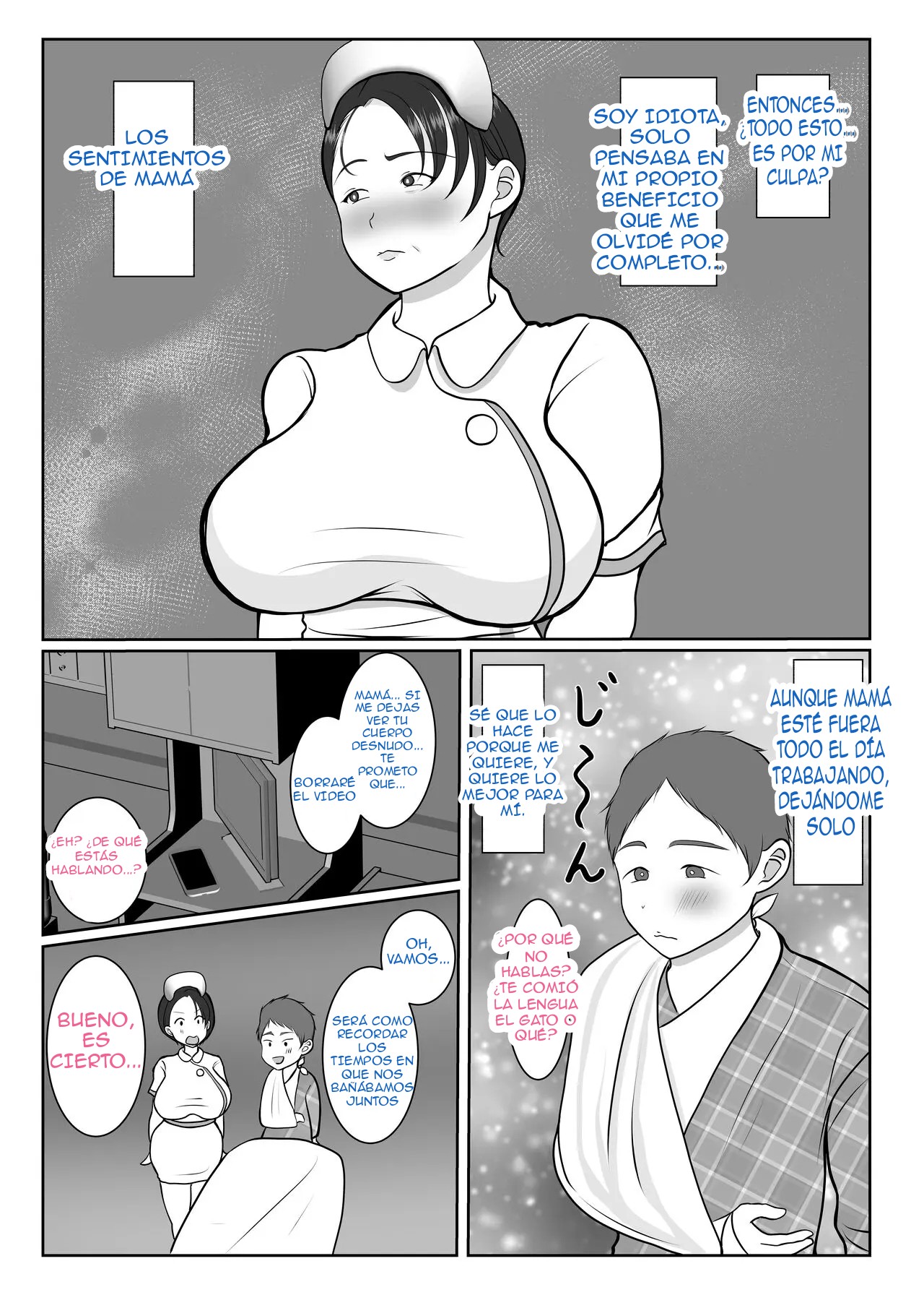 [Benii Kenkyuujo] Ki no Tsuyoi Kangoshi Kaa-chan ga, Ore no Kanojo ni Natte kurete Hanashi |  La Historia de Como Mi Testaruda Madre Enfermera Se Convirtió En mi Novia [Spanish] [El naranjas = Mr.Naranjas] 이미지 번호 24