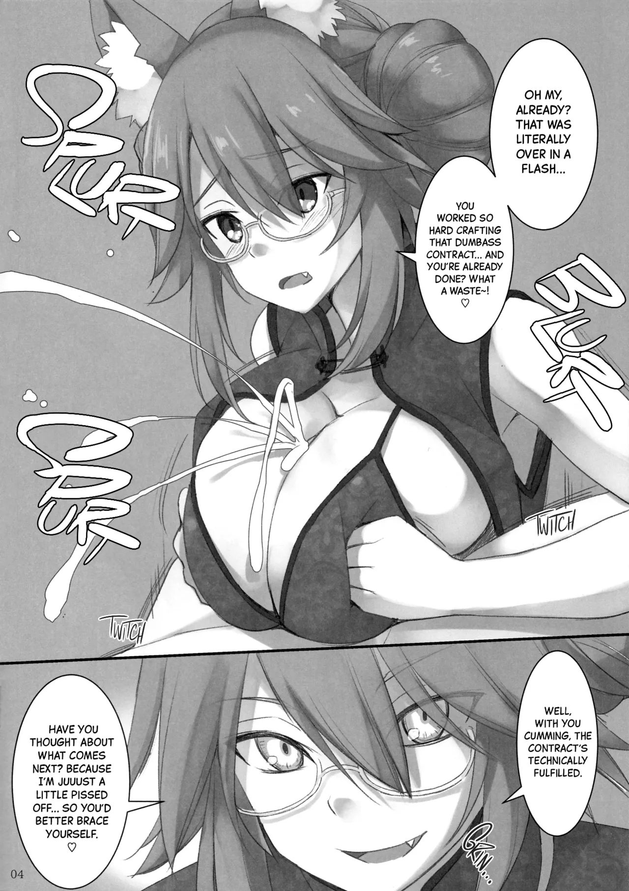 (C96) [TOYBOX, Kujira Logic (Kurikara, Kujiran)] Keiyakusho no Wana ni Hamari Chinchin o Hasamu Dagitsune | Dumb Foxes getting Caught in a Contract Trap and Ending Up Squeezing Dicks (Fate/Grand Order) [English] [Black Grimoires] imagen número 4