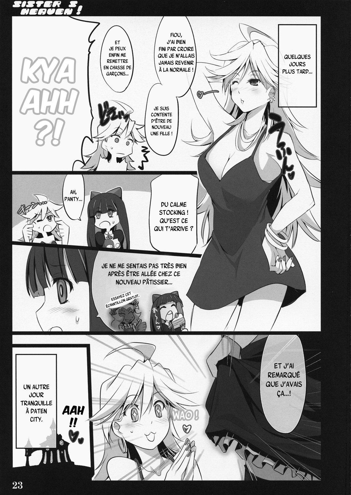 (C79) [Shimoyakedou (Ouma Tokiichi)] SISTER'S HEAVEN (Panty & Stocking with Garterbelt) [French] {SAXtrad} image number 23