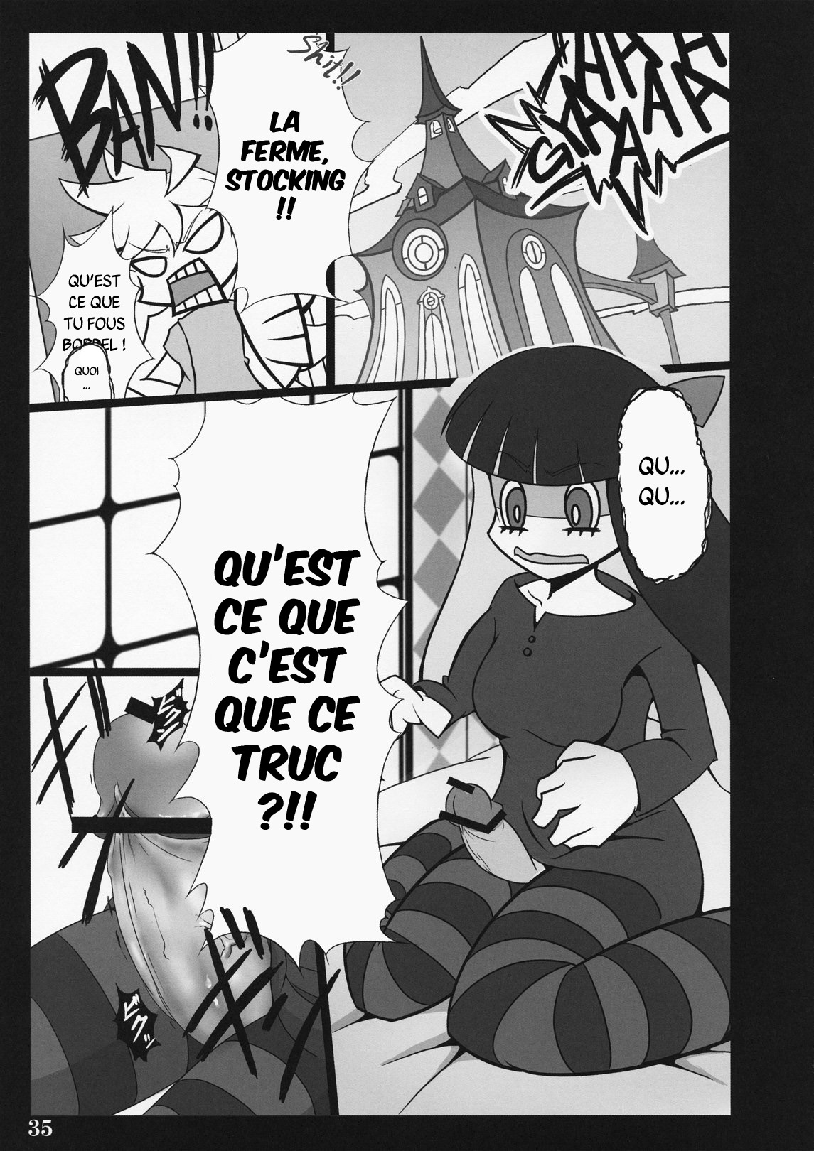 (C79) [Shimoyakedou (Ouma Tokiichi)] SISTER'S HEAVEN (Panty & Stocking with Garterbelt) [French] {SAXtrad} image number 34