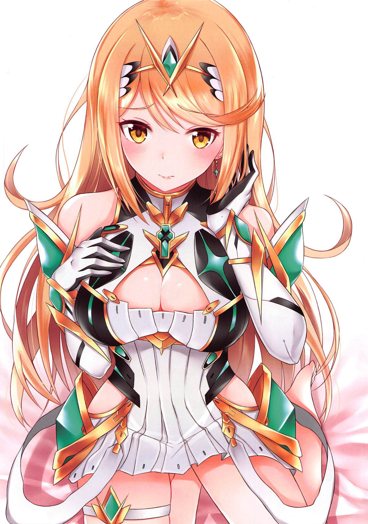 (C96) [astemio (TaKe)] Seihai-san no Himegoto | Mythra's Secret (Xenoblade Chronicles 2) [English] {Doujins.com} imagen número 2