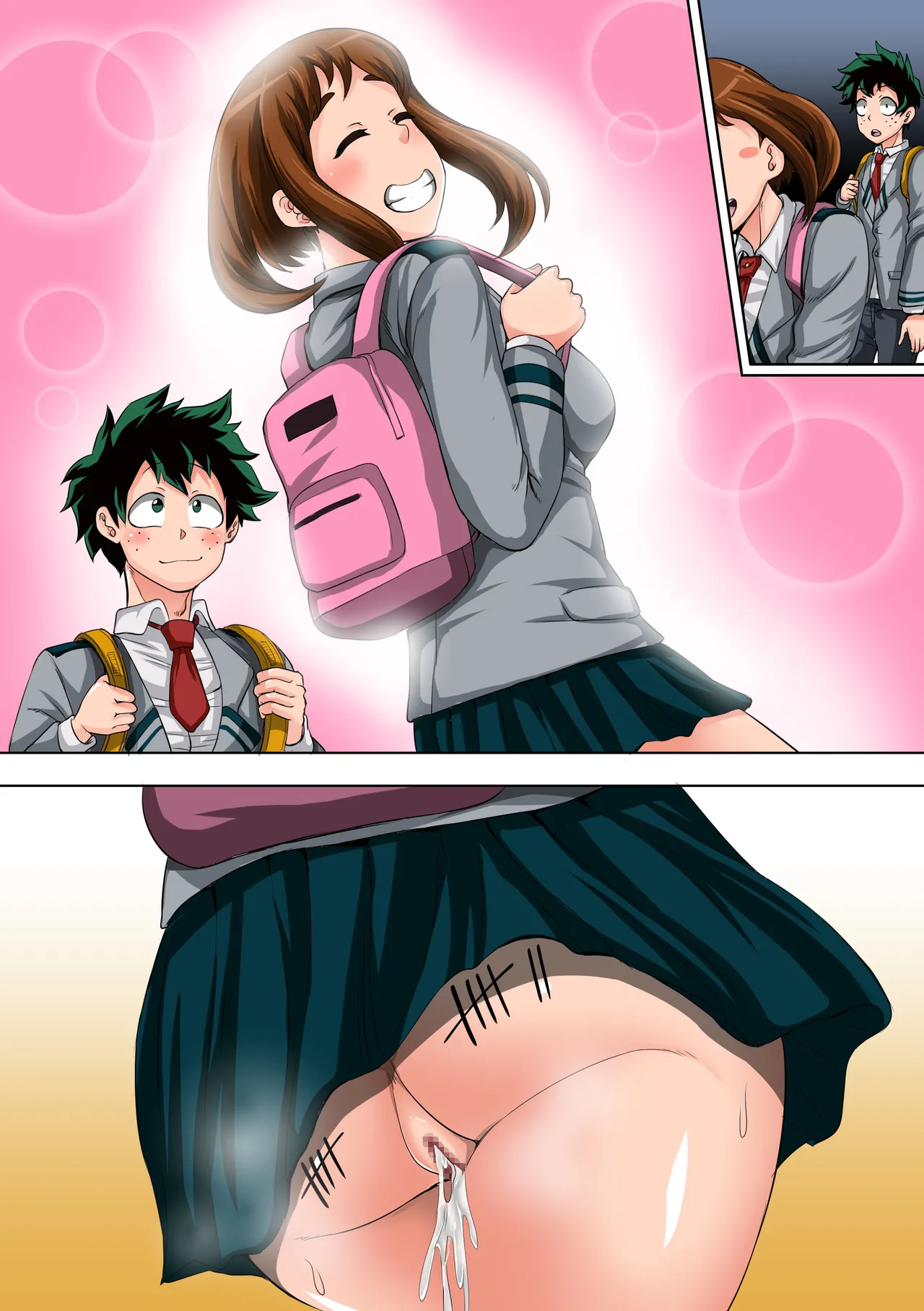 [Juicebox Koujou (Juna Juna Juice)] Boku no Harem Academia: 3-wa Ochako Hen "Arata na SEX Friend" (Boku no Hero Academia) numero di immagine  109