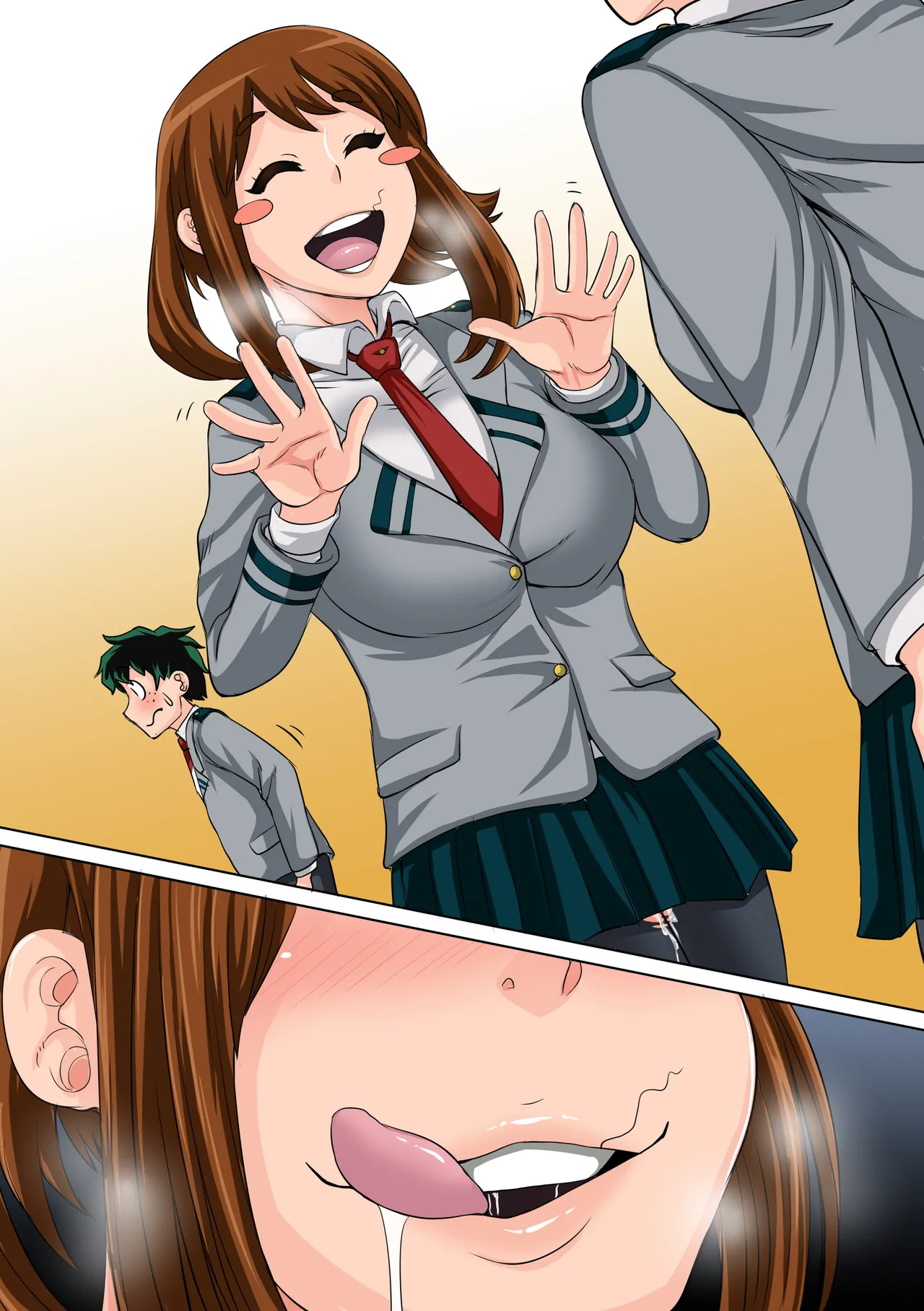 [Juicebox Koujou (Juna Juna Juice)] Boku no Harem Academia: 3-wa Ochako Hen "Arata na SEX Friend" (Boku no Hero Academia) numero di immagine  111