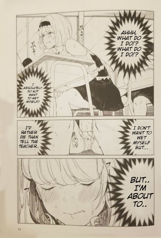 (Reitaisai 15) [Tukimi Atelier (KURUTSUKI)] Toilet ni Ikitai! Alice desu ga | I want to go to the bathroom! Alice version (Touhou Project) [English] Re-edited image number 12