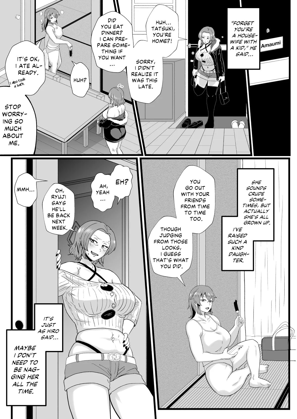 [Hotel Shikinseki (Protohotel)] "Konnan Uwaki ni Naru Wake Naishi" Yanmama Amami Himeko wa Saiminchuu! | “Of course this doesn’t bother me” Delinquent Mom Himeko Amaumi Is Being Hypnotized! [English] [Kinsei Translations] [Digital] Bildnummer 20