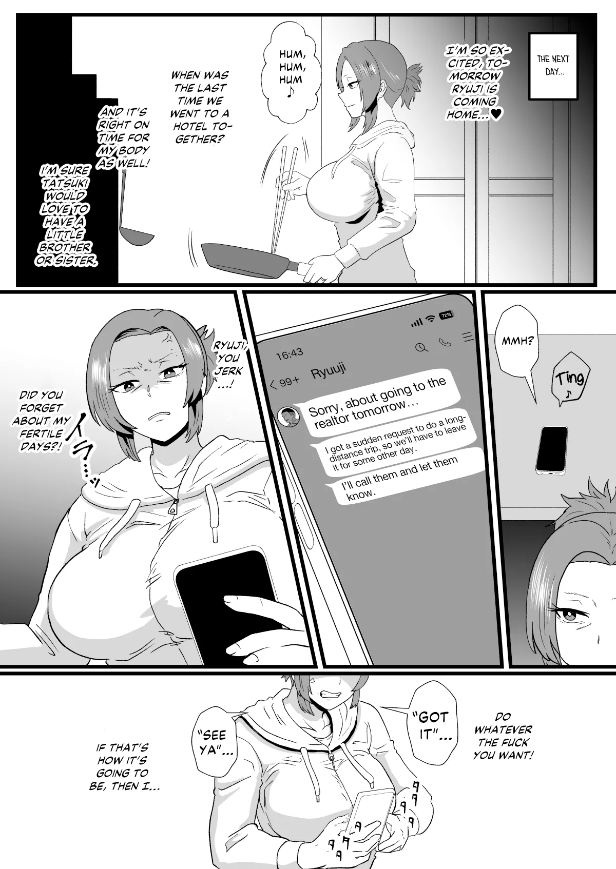 [Hotel Shikinseki (Protohotel)] "Konnan Uwaki ni Naru Wake Naishi" Yanmama Amami Himeko wa Saiminchuu! | “Of course this doesn’t bother me” Delinquent Mom Himeko Amaumi Is Being Hypnotized! [English] [Kinsei Translations] [Digital] Bildnummer 26