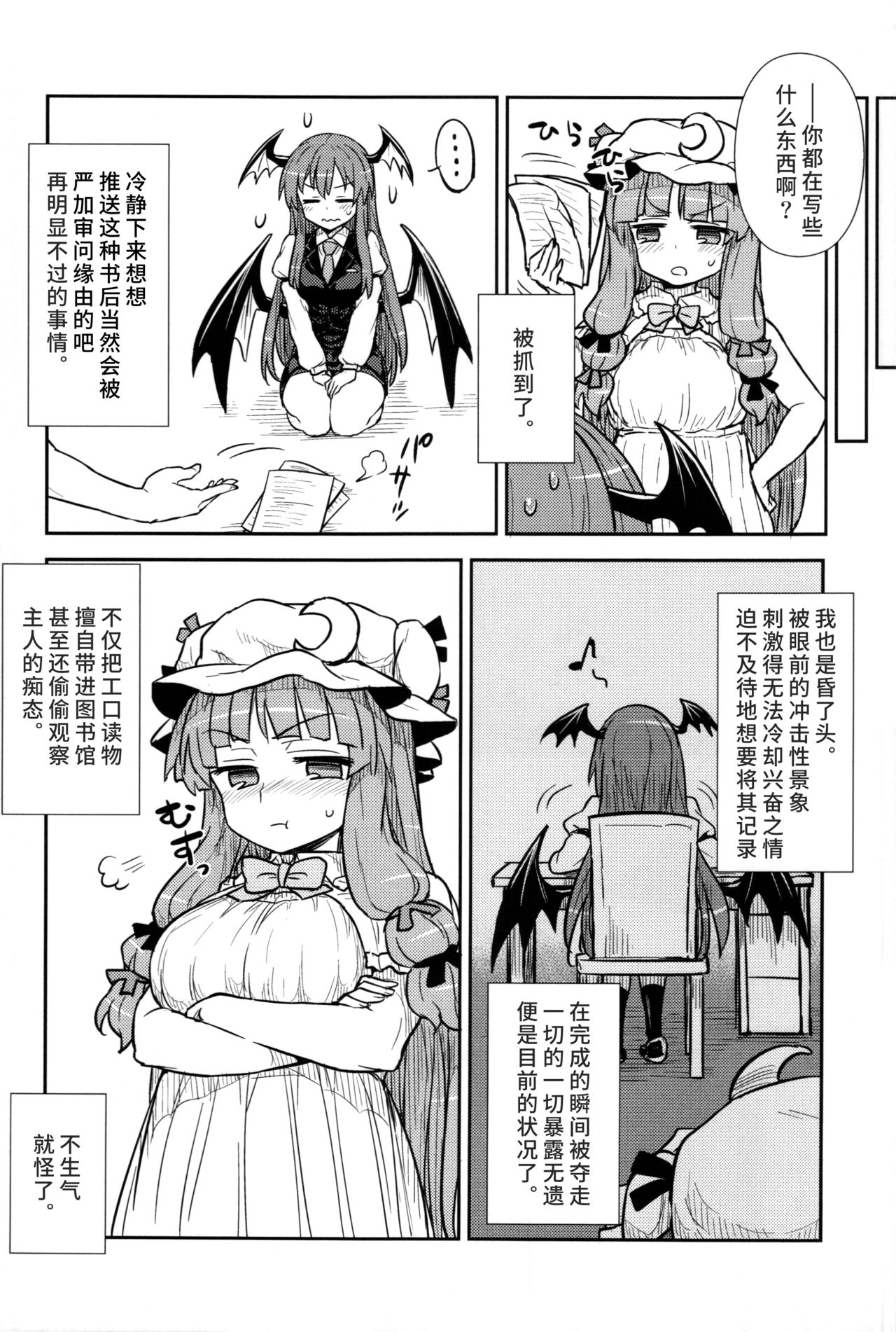 (C88) [110-GROOVE (Itou Yuuji)] Koakuma no Patchouli Kansatsuki (Touhou Project) [Chinese] [彷徨水面个人汉化] imagen número 8