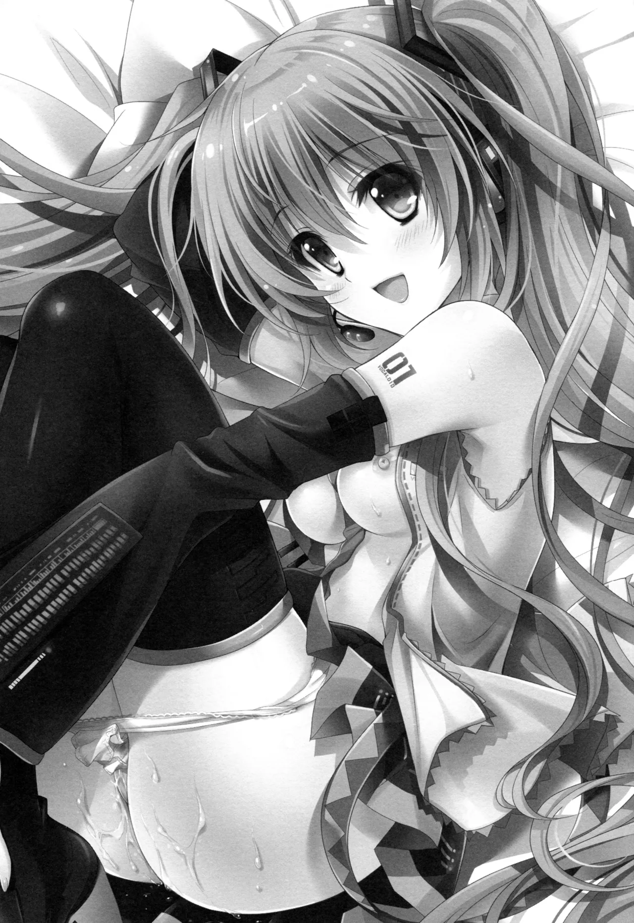 (COMIC1☆11) [Kaiyuu Kikaku (Suzui Narumi)] Miku-san ga 10 Shuunen ni Iroiro Omoidashi Tari Suru Ohanashi (VOCALOID) [Textless] imagen número 2