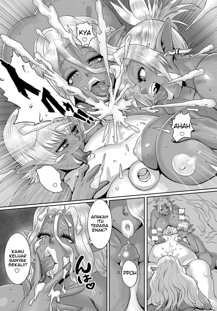 [Odd] Orc Musume wa Ikemen ga Osuki | Orc girls love handsome guys (COMIC Anthurium 2016-12) [Indonesian] [Decensored] [Digital] numero di immagine  11