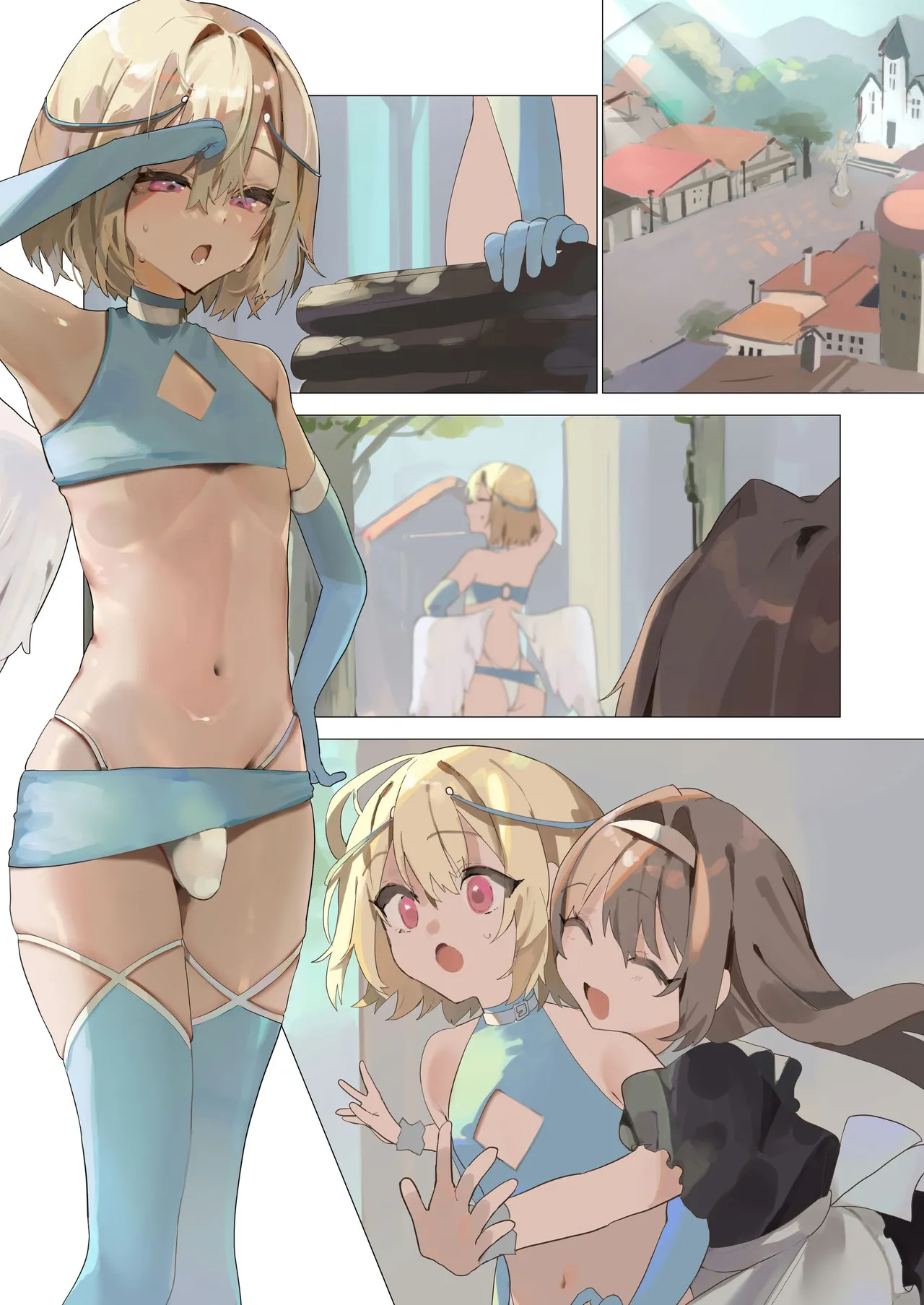 [Seika Kairaku Shoten] Tenshina Otoko no musume no daten mokushiroku | The Angelic Boy's Fallen Apocalypse image number 64