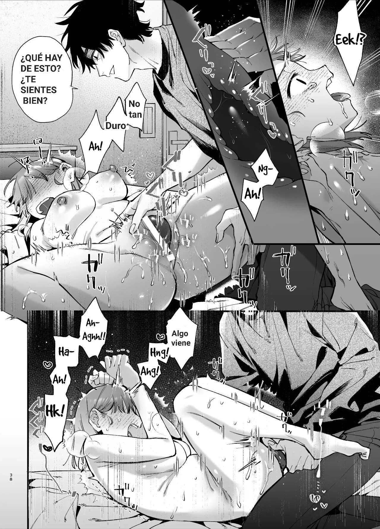 [Umenegi Daimyoujin (Umekoppe)] Kawaisou na Kimi ga Ichiban Kawaii ~Inu-kei Shuuchaku Danshi Haru-kun no Shitsuke Koubi~ | Eres más Adorable Cuando das Pena ~El Sexo Disciplinario del Chico Obsesivo Estilo Golden Retriever, Haru~ [Spanish] [Me ba] изображение № 38