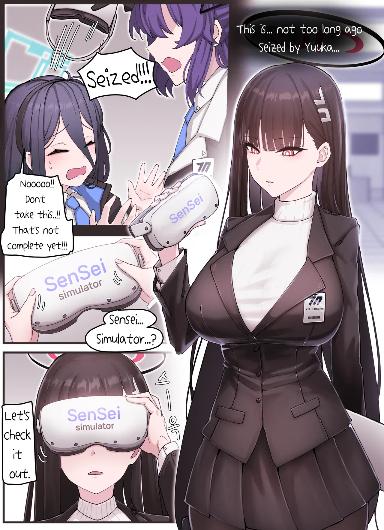 [Horori] Kivotos Gravure #03: Sensei Simulator (Blue Archive) [English] [Uncensored] image number 2