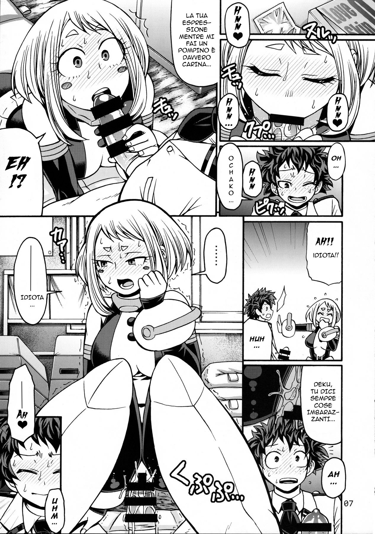 (C90) [CELLULOID-ACME (Chiba Toshirou)] POPPIN' GIRLS (My Hero Academia) [Italian] 图片编号 6