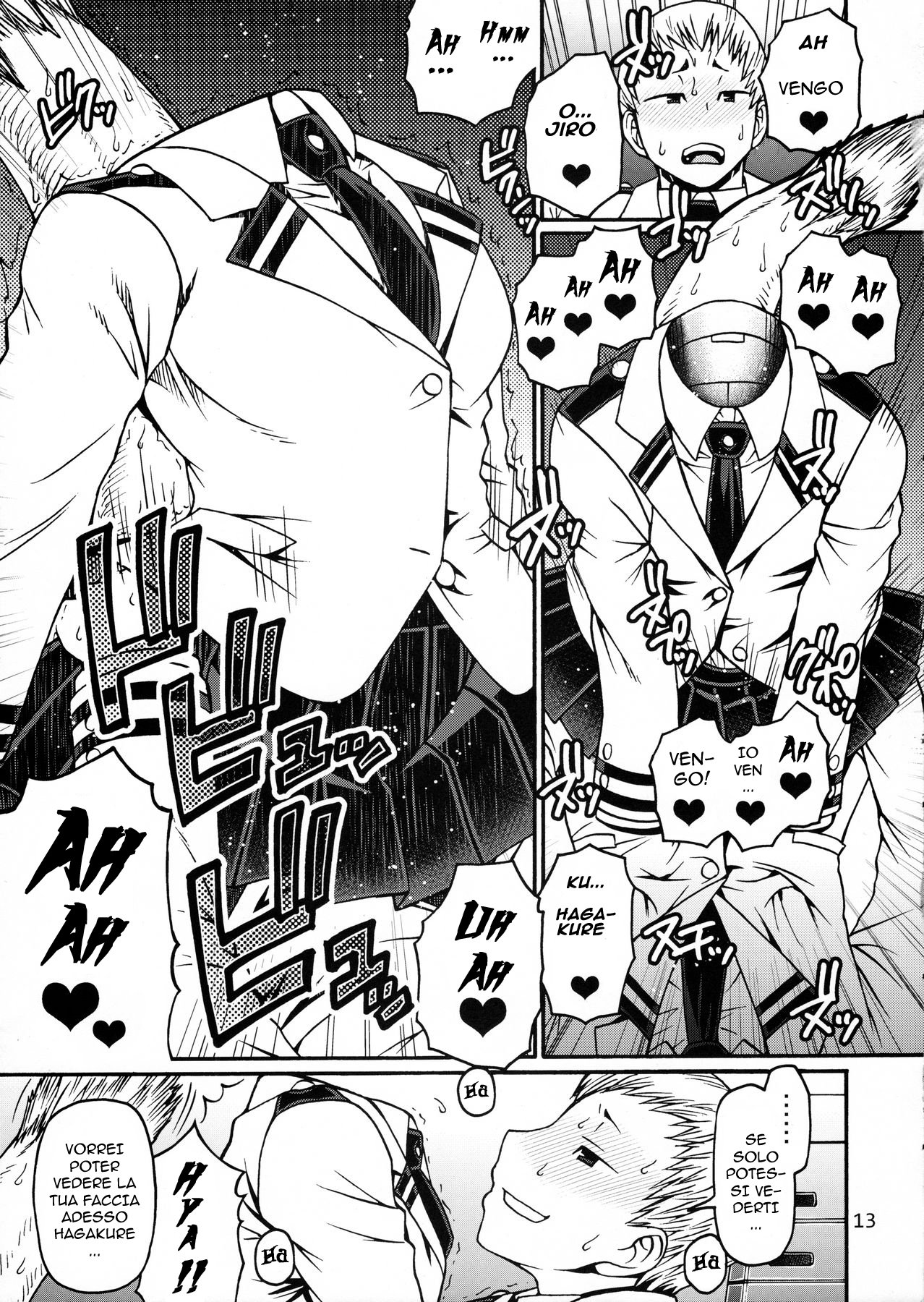 (C90) [CELLULOID-ACME (Chiba Toshirou)] POPPIN' GIRLS (My Hero Academia) [Italian] 图片编号 12