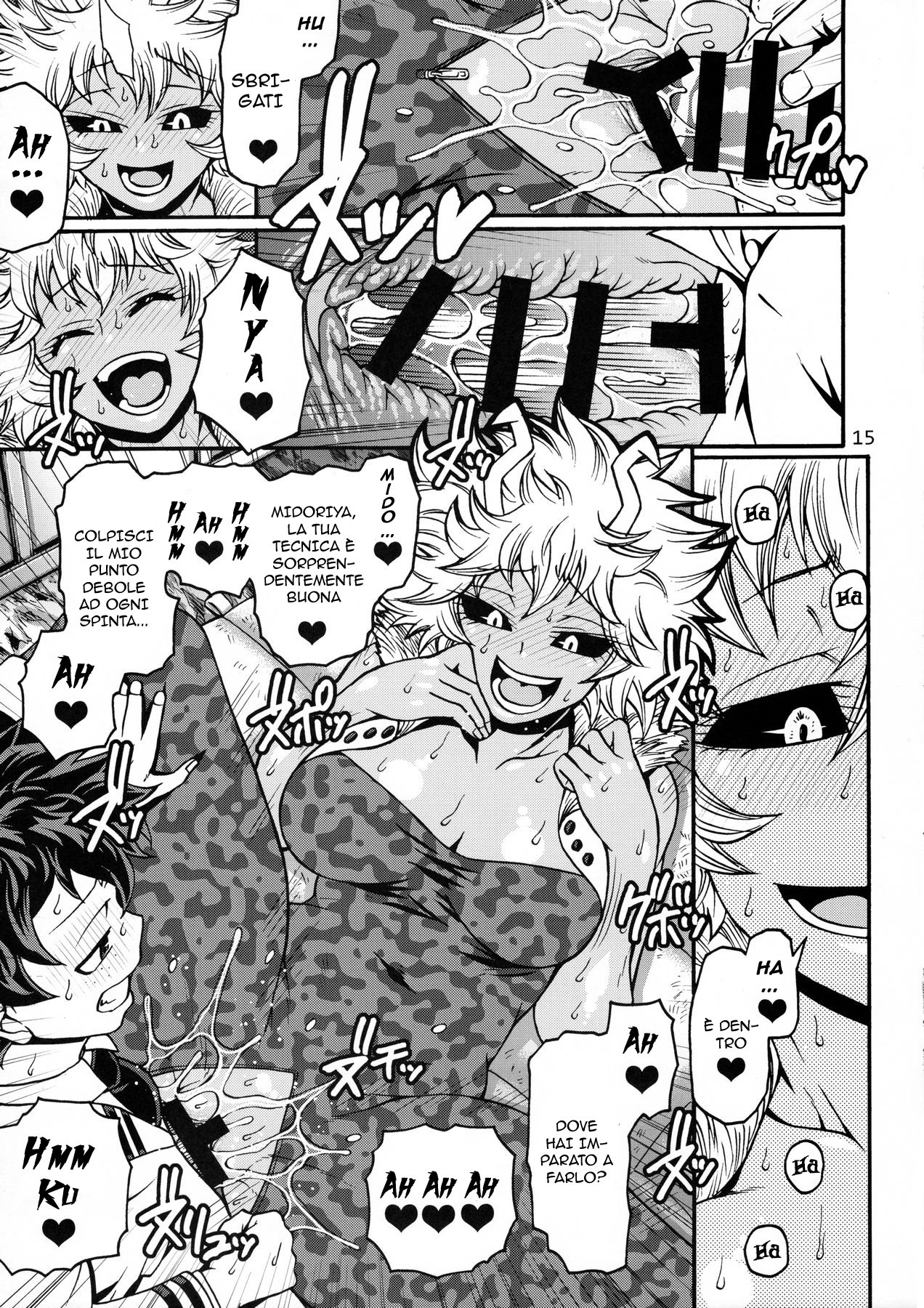 (C90) [CELLULOID-ACME (Chiba Toshirou)] POPPIN' GIRLS (My Hero Academia) [Italian] 图片编号 14