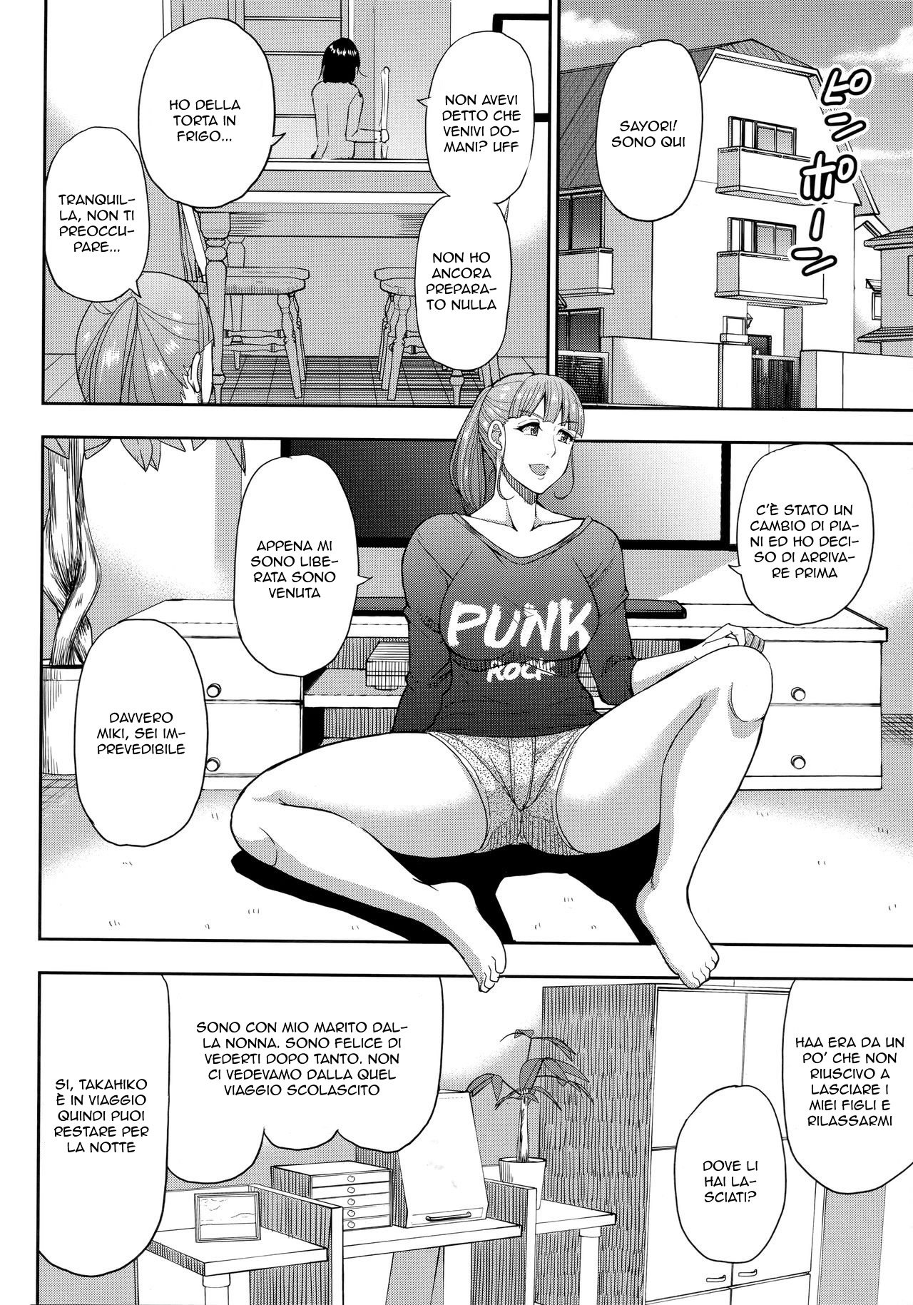 [Shunjou Shuusuke] Hitozuma Futari to Shitagi Doro | Ladro Di Mutande (Onegai, Sukoshi Yasumasete... ~Karada Torokeru Sex no Ato ni~) [Italian] 이미지 번호 6