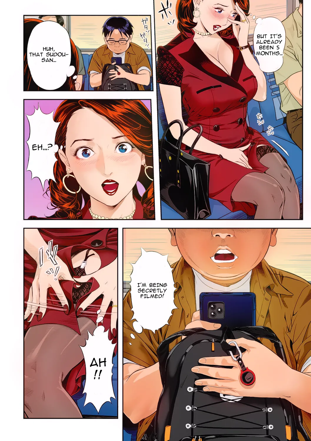 [Hara Shigeyuki] Moteki na Oku-sama (Web Comic Toutetsu Vol. 94)  [English] [Colorized] image number 4