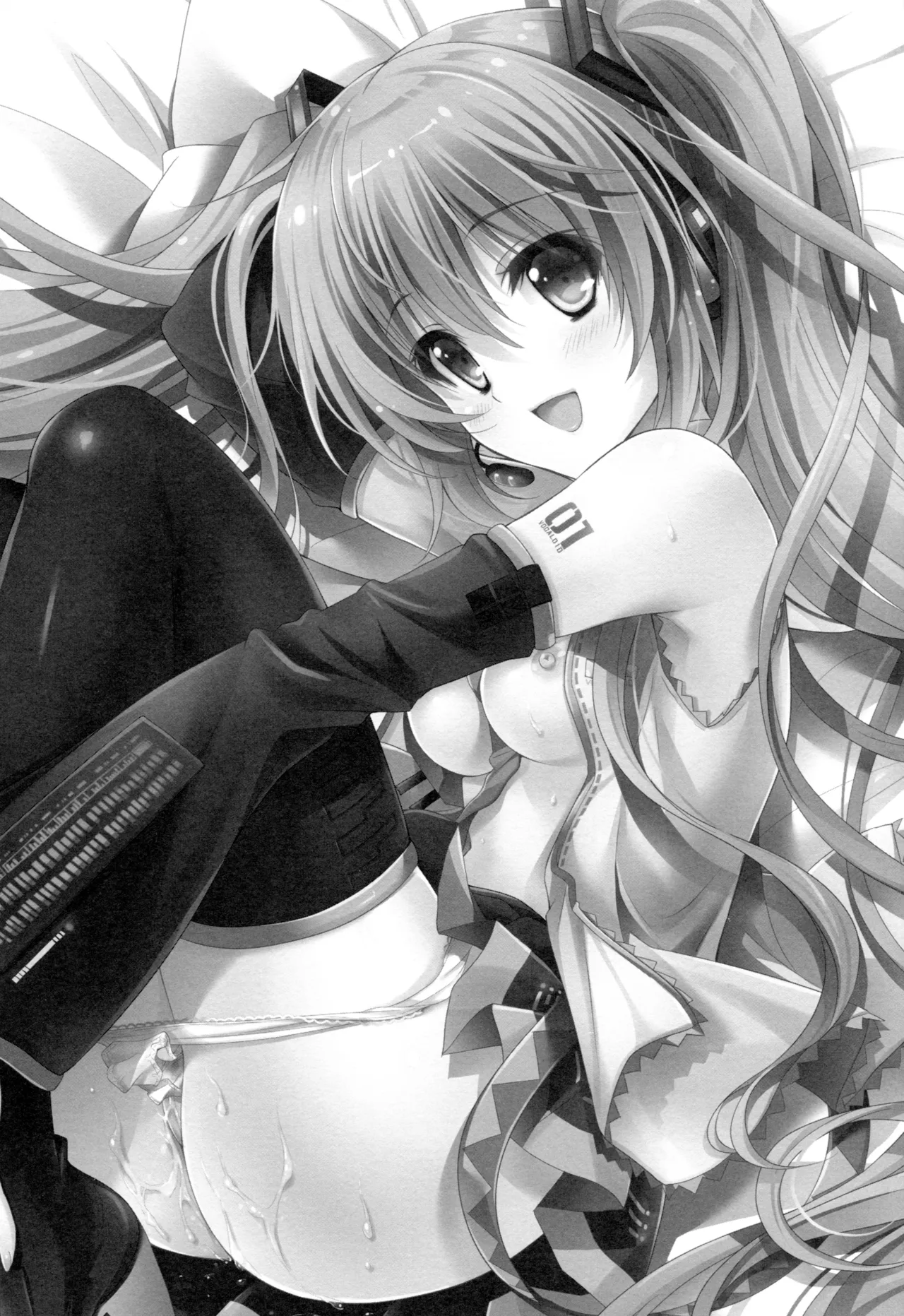 (COMIC1☆11) [Kaiyuu Kikaku (Suzui Narumi)] Miku-san ga 10 Shuunen ni Iroiro Omoidashi Tari Suru Ohanashi | Оповідання про спогади Міку та її роздуми з нагоди 10-річчя на сцені (VOCALOID) [Ukrainian] image number 2