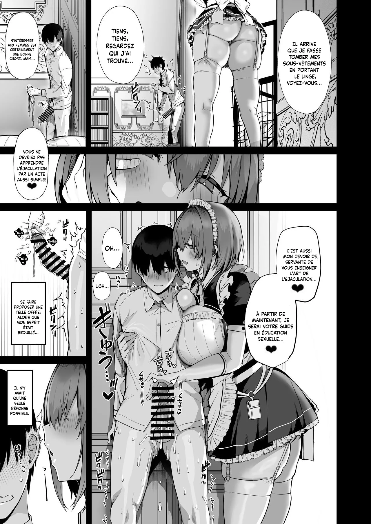 [Flock Blue (Blue_Gk)]  Servante de l'amour - Une histoire d'amour avec une gentille et douce servante lubrique aux gros seins [French] [pape245][Digital] 图片编号 14