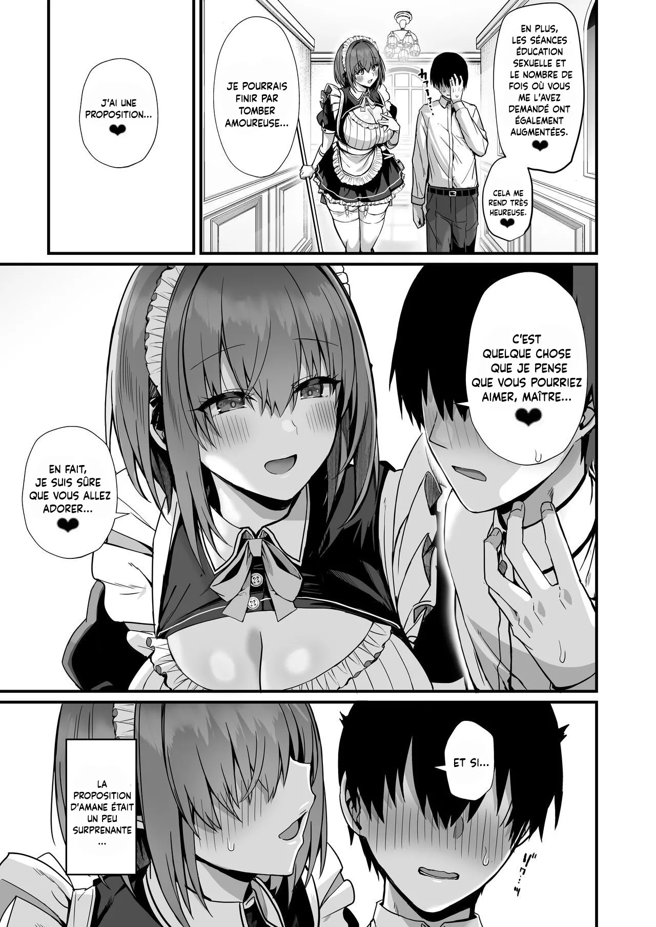 [Flock Blue (Blue_Gk)]  Servante de l'amour - Une histoire d'amour avec une gentille et douce servante lubrique aux gros seins [French] [pape245][Digital] 图片编号 42