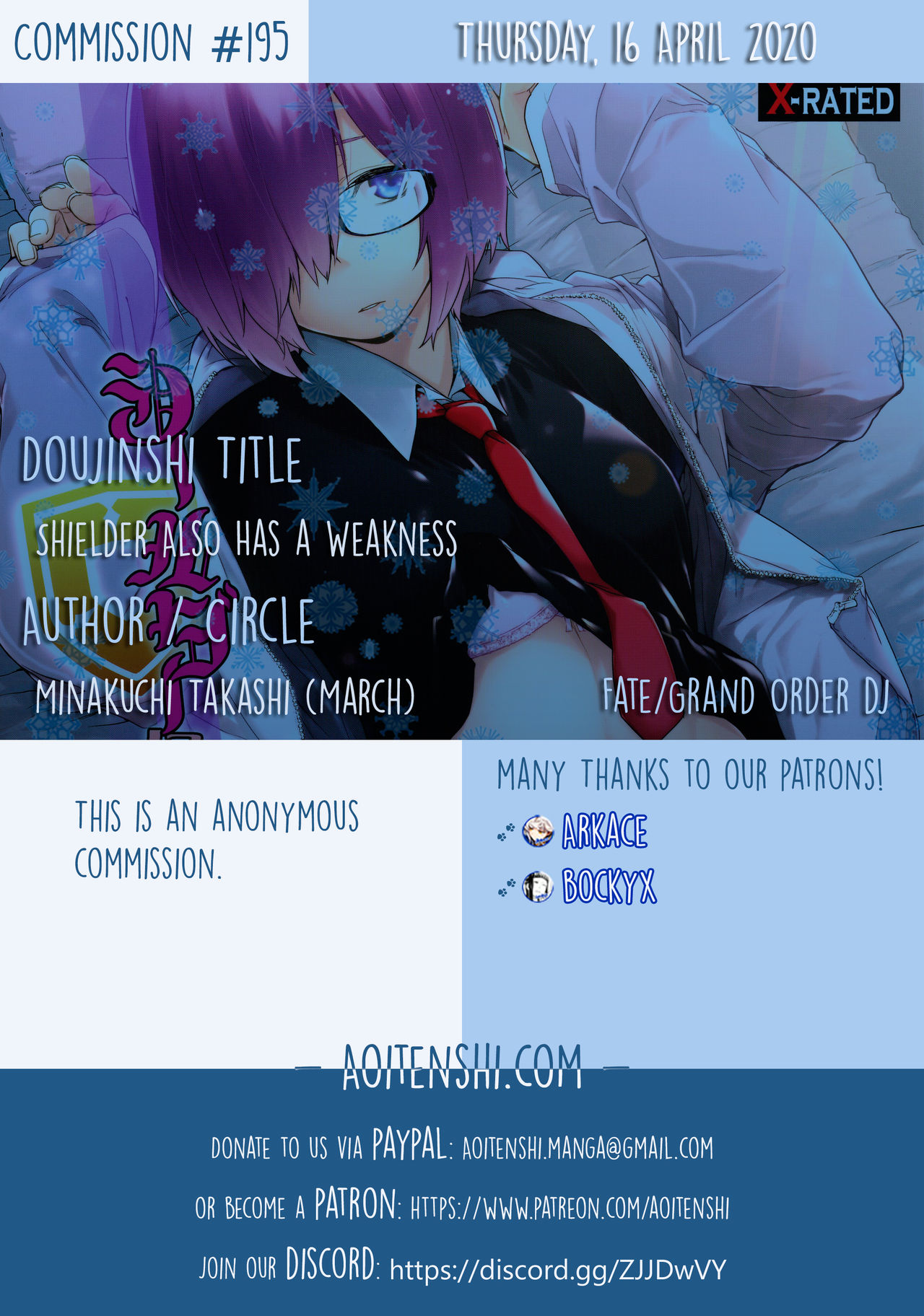 [MARCH (Minakuchi Takashi)] Shielder ni mo Aru Jakuten | Shielder Also Has a Weakness (Fate/Grand Order) [English] [Aoitenshi] [Digital] 画像番号 2