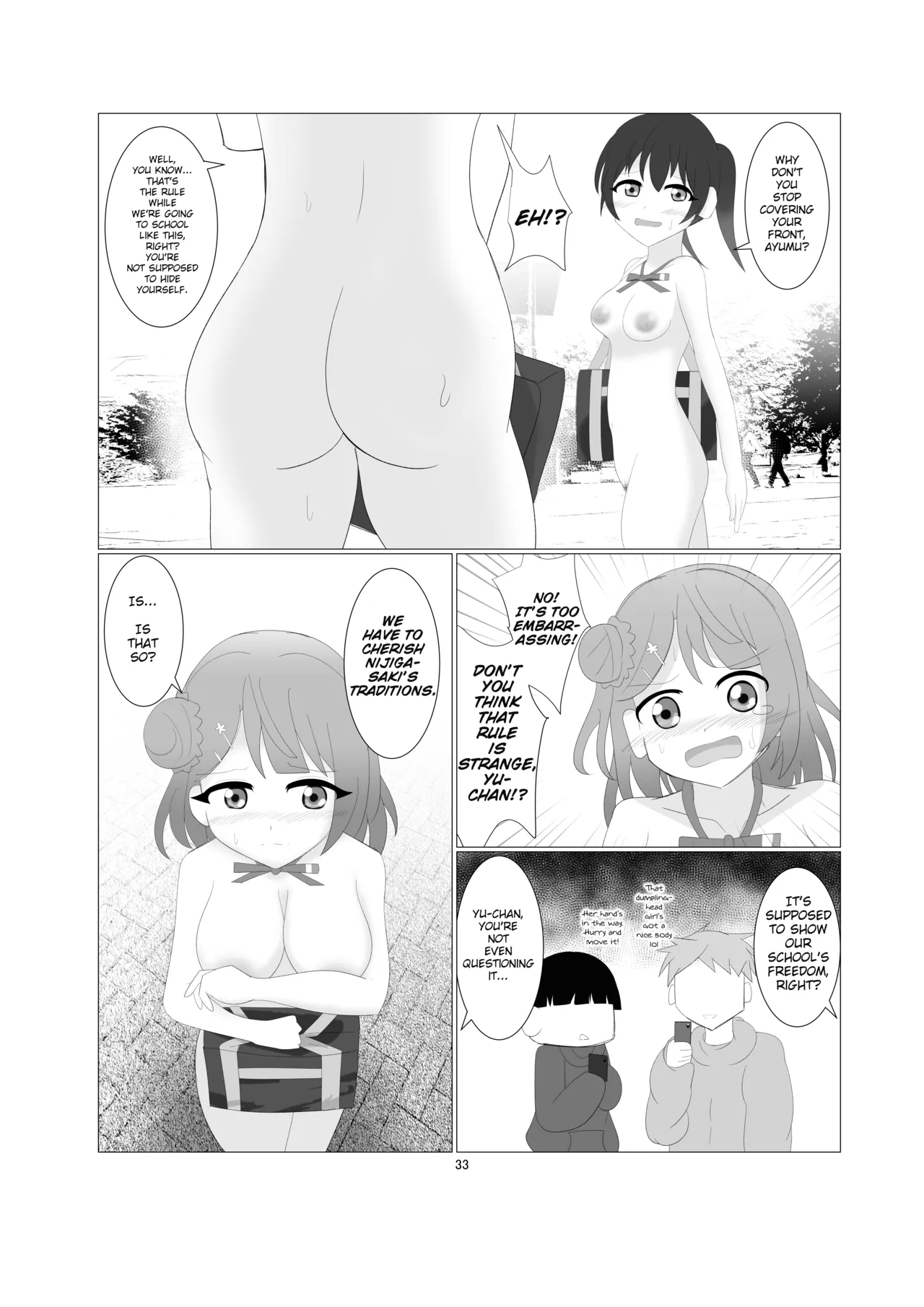 [Negoto ni Mizu (Neriite)] Nijigasaki Gakuen Zenra Toukoubi | Nijigasaki High Naked School Day (Love Live!) [English] [Digital] 画像番号 30