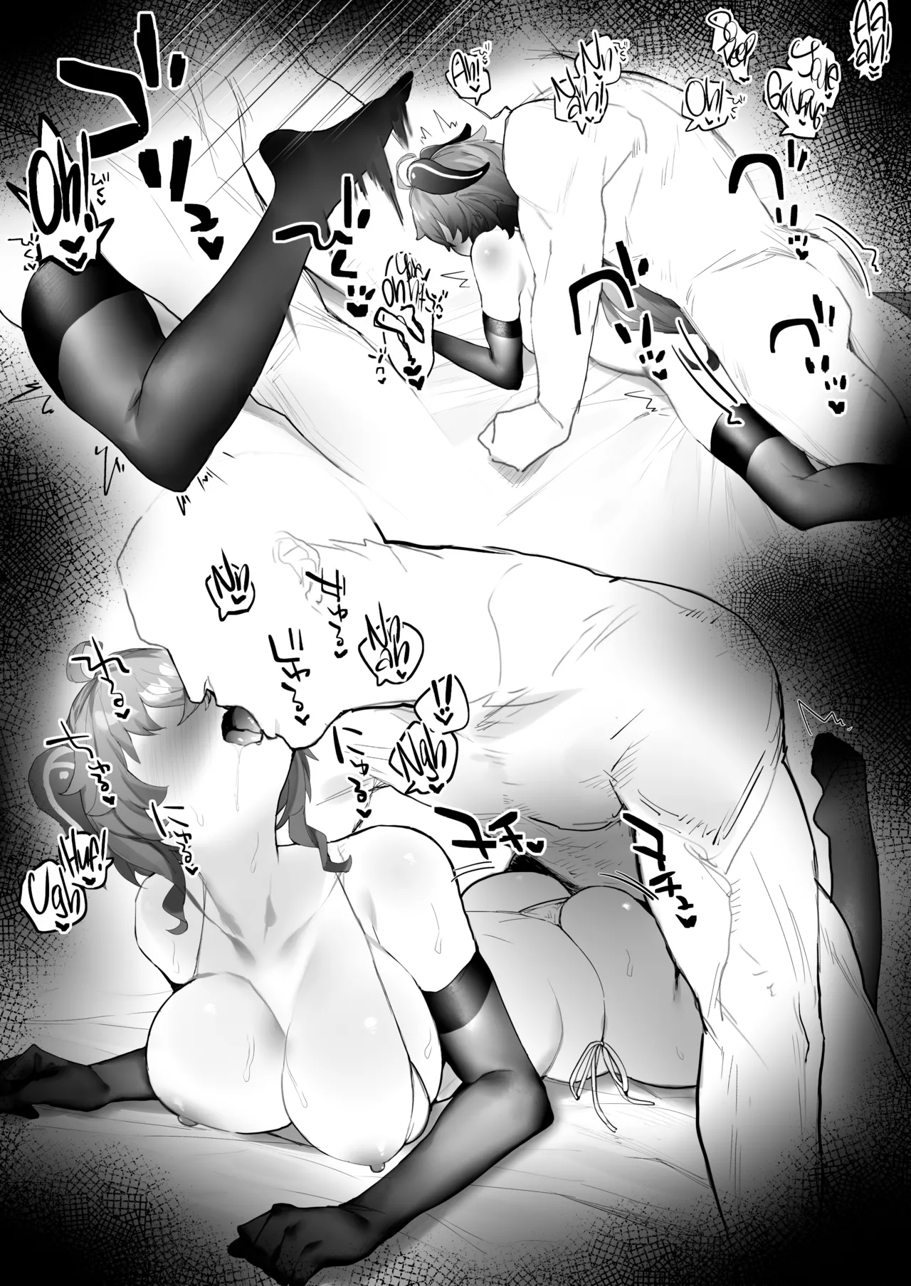 [remora] Ganyu-chan to Zangyou Nashi de Ichaicha Shitai2 | Lovey-dovey Without Overtime 2 (Genshin Impact) [English] [Black Grimoires] numero di immagine  9