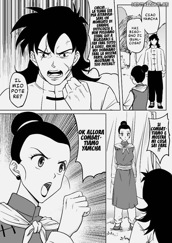 [Shirihito] Muchi na Hitozuma to no Tokubetsu Shugyou | L' Allenamento Speciale di Chichi (Dragon Ball Super) [Italian] image number 4