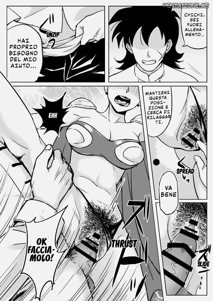 [Shirihito] Muchi na Hitozuma to no Tokubetsu Shugyou | L' Allenamento Speciale di Chichi (Dragon Ball Super) [Italian] image number 8