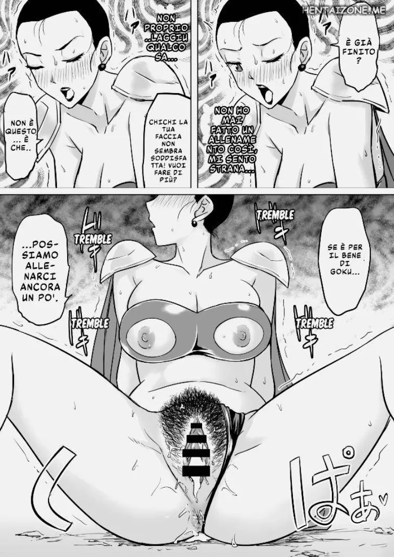 [Shirihito] Muchi na Hitozuma to no Tokubetsu Shugyou | L' Allenamento Speciale di Chichi (Dragon Ball Super) [Italian] image number 16