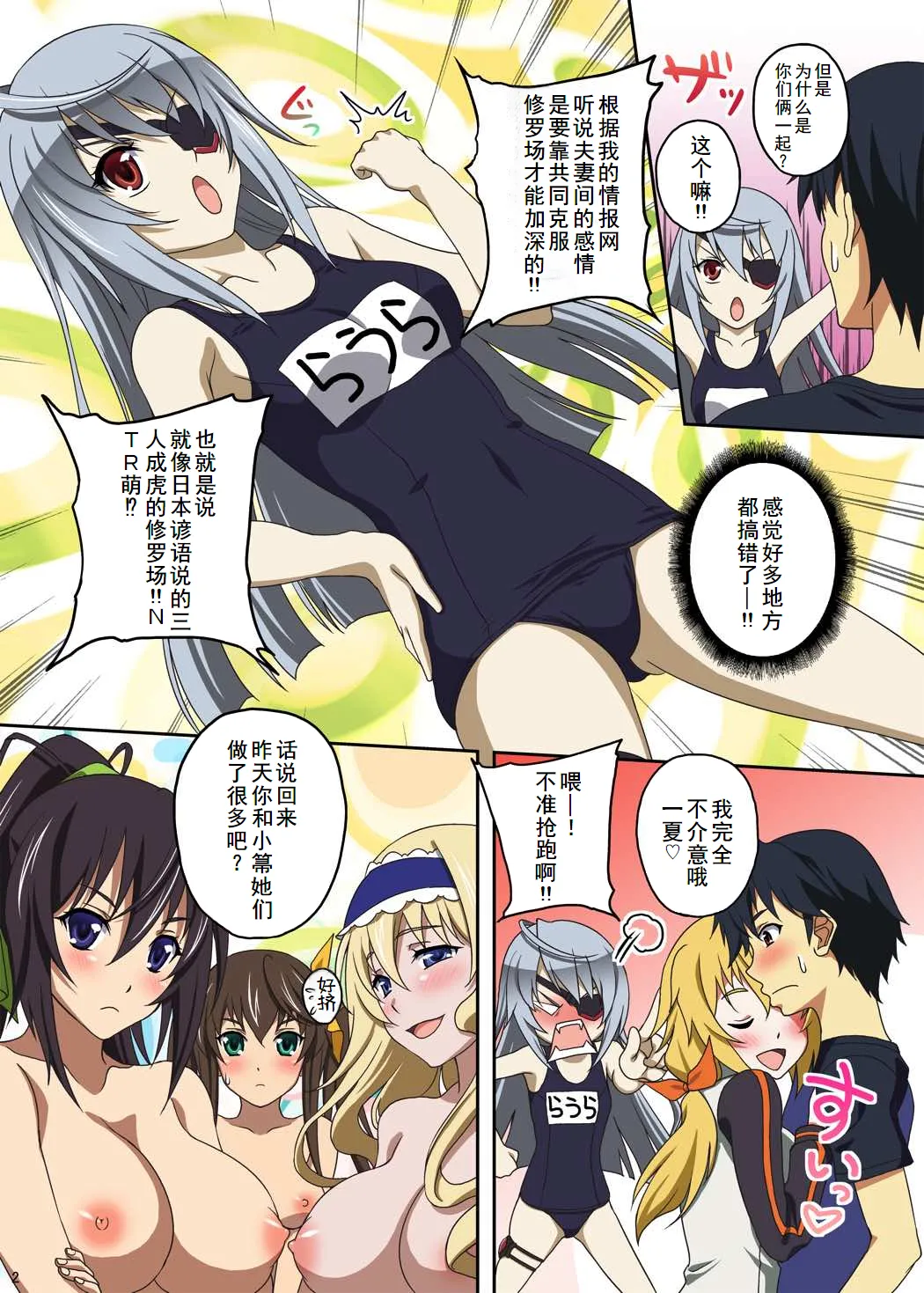 (C80) [Studio Aruta (Kusui Aruta)] IS no Hon (Kari) (IS <Infinite Stratos>) [Chinese] [廉价汉化组] image number 4