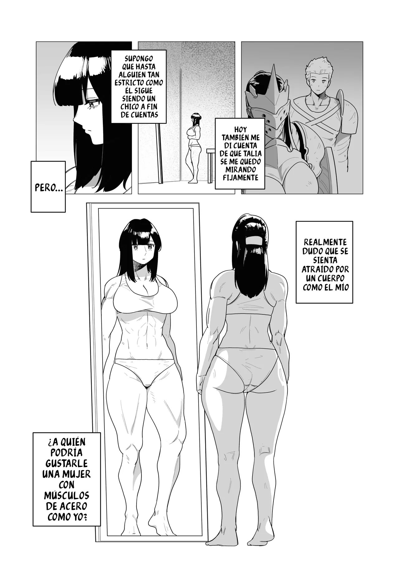 [Tsunao] Tank Onna Kishi wa Dakaretai. | Esta Caballero que usa Armadura Pesada solo quiere tener Sexo (Spanish) [kalock] Bildnummer 4