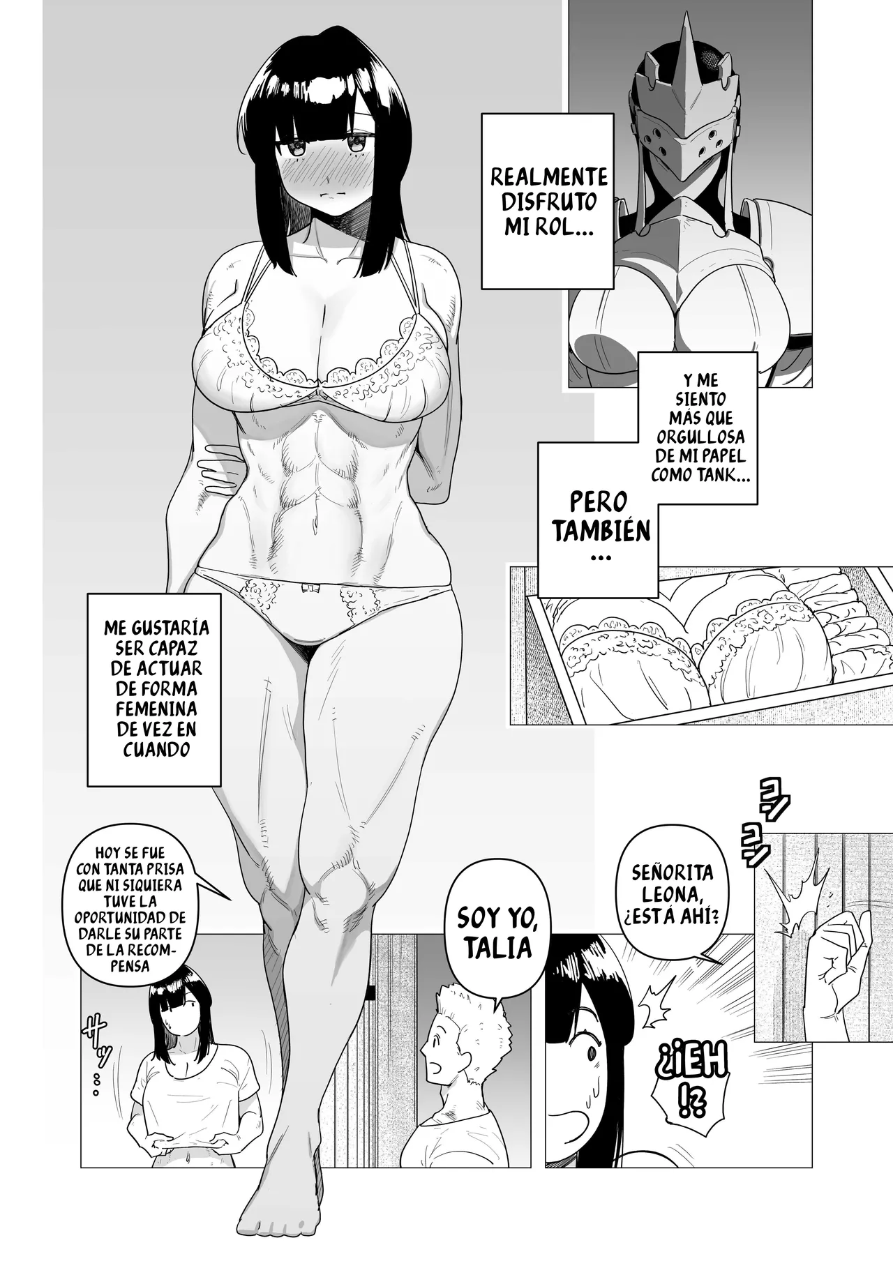 [Tsunao] Tank Onna Kishi wa Dakaretai. | Esta Caballero que usa Armadura Pesada solo quiere tener Sexo (Spanish) [kalock] Bildnummer 5