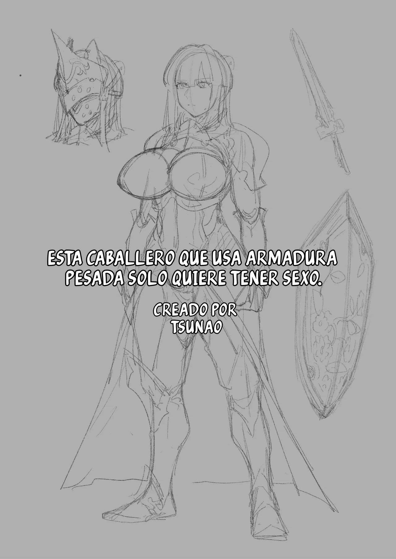 [Tsunao] Tank Onna Kishi wa Dakaretai. | Esta Caballero que usa Armadura Pesada solo quiere tener Sexo (Spanish) [kalock] Bildnummer 29