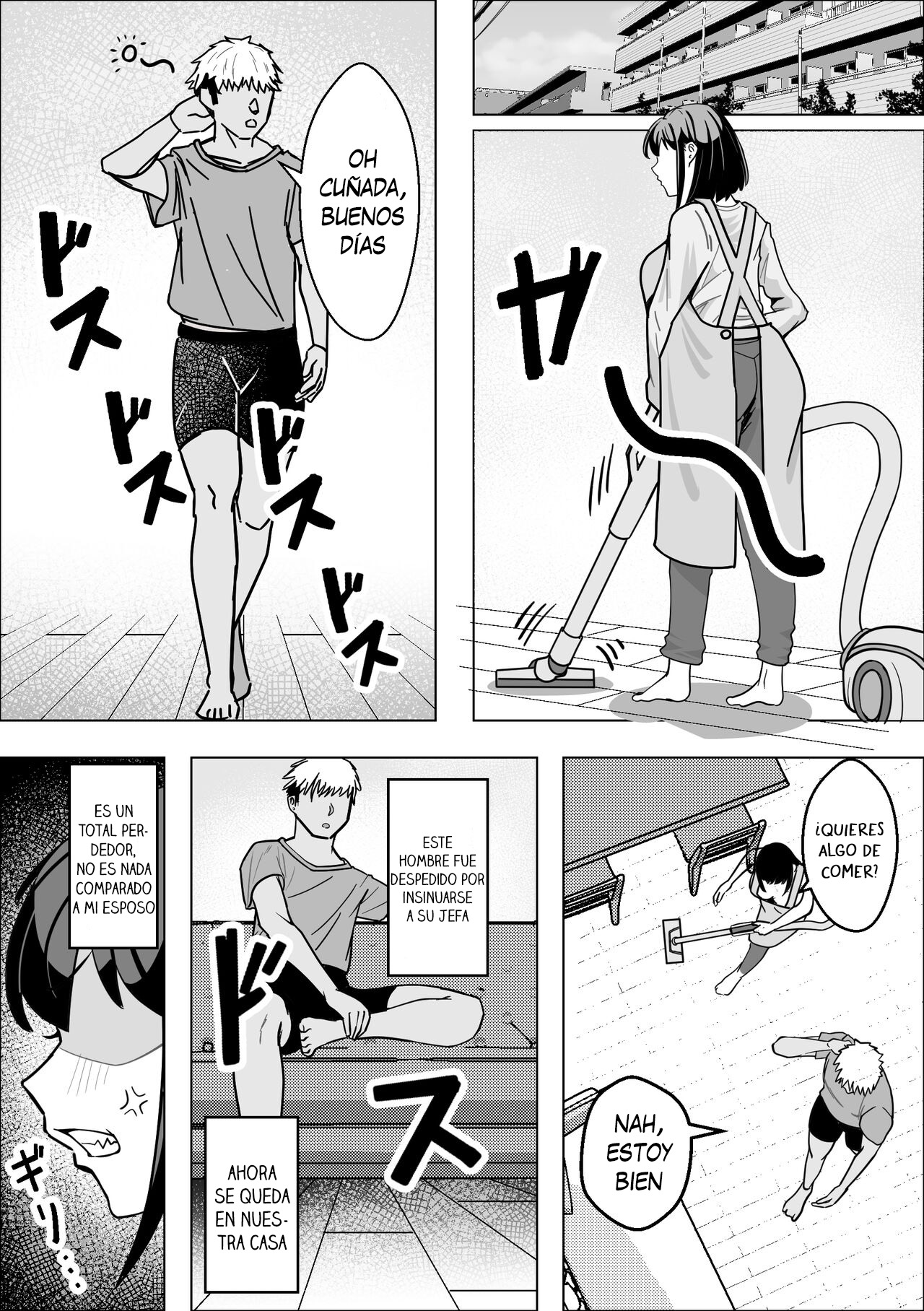 [Makuragi Zabuton]  Bakunyuu Hitozuma ga  Gitei ni Netorareru Hanashi | Una historia sobre una Esposa Tetona que fue engañada por su cuñado  [Spanish] [Traducciones necesarias] imagen número 6