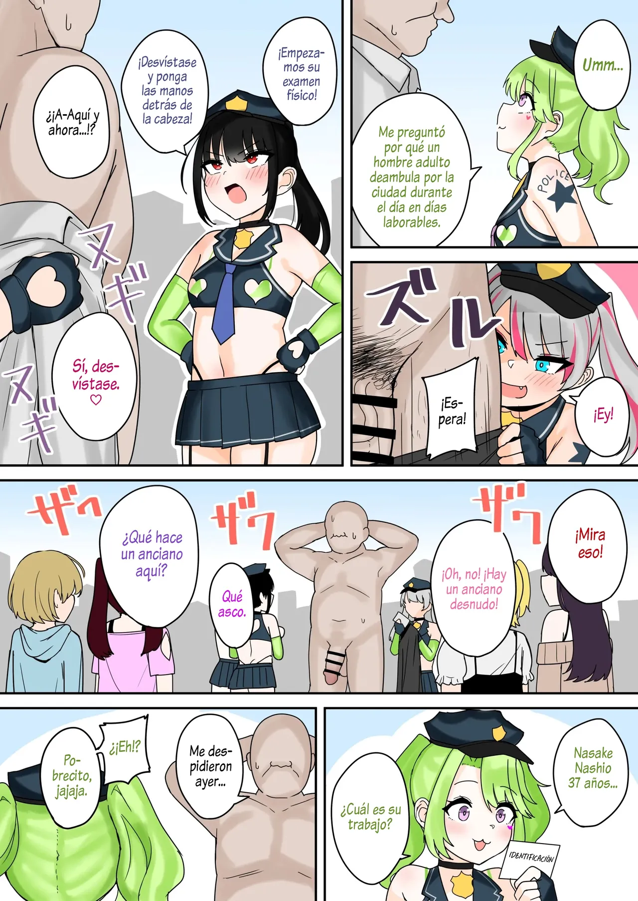 [Fuzuii Undou (Fuzui)] Taiho Shichauzo! Mesugaki Police 24-Ji | ¡Estás Arrestado, Viejo Cochino! Policía Mesugaki Patrullando las 24 horas [Spanish] [Al Chile no Sé Scan] image number 4