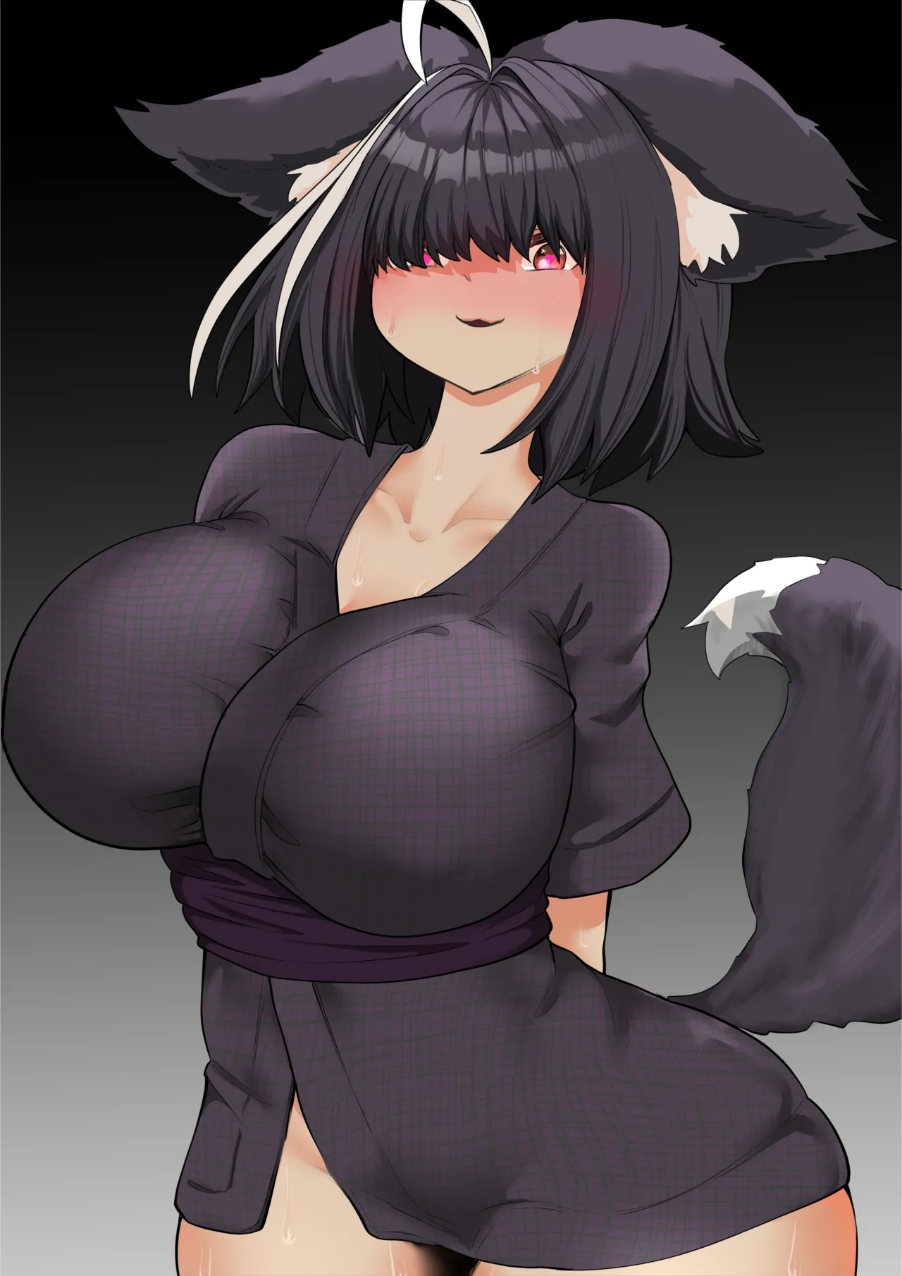 [Nanahoshi Tenpo (Nanahoshi Jiro)] 俺のことが大好きなメカクレ狐四女ちゃん image number 2