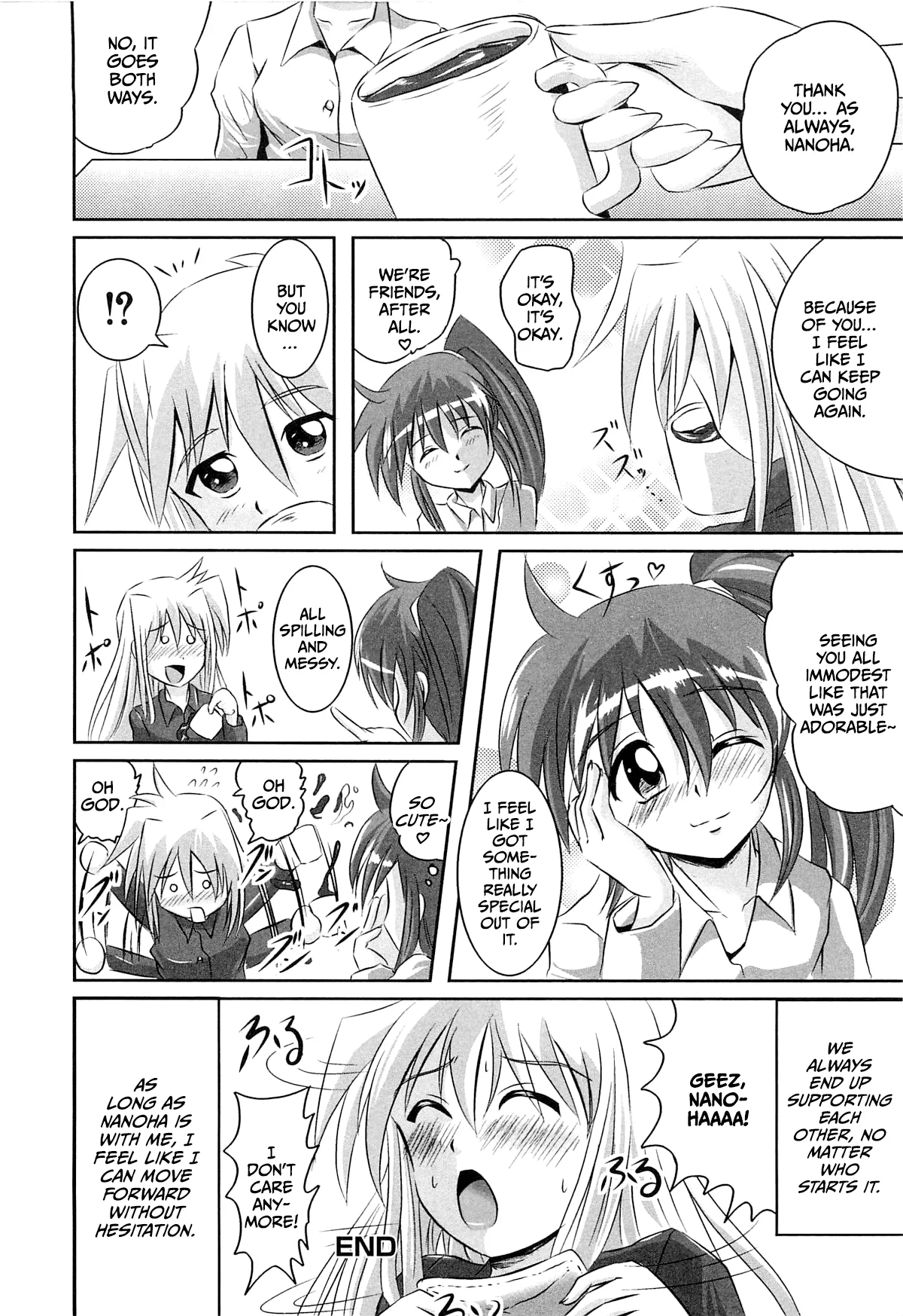 [Marimon Majin] Onayami Kaiketsu no Fureai Nano♥ (Inran Shoujo F) (Mahou Shoujo Lyrical Nanoha) [English] [CulturedCommissions] image number 16