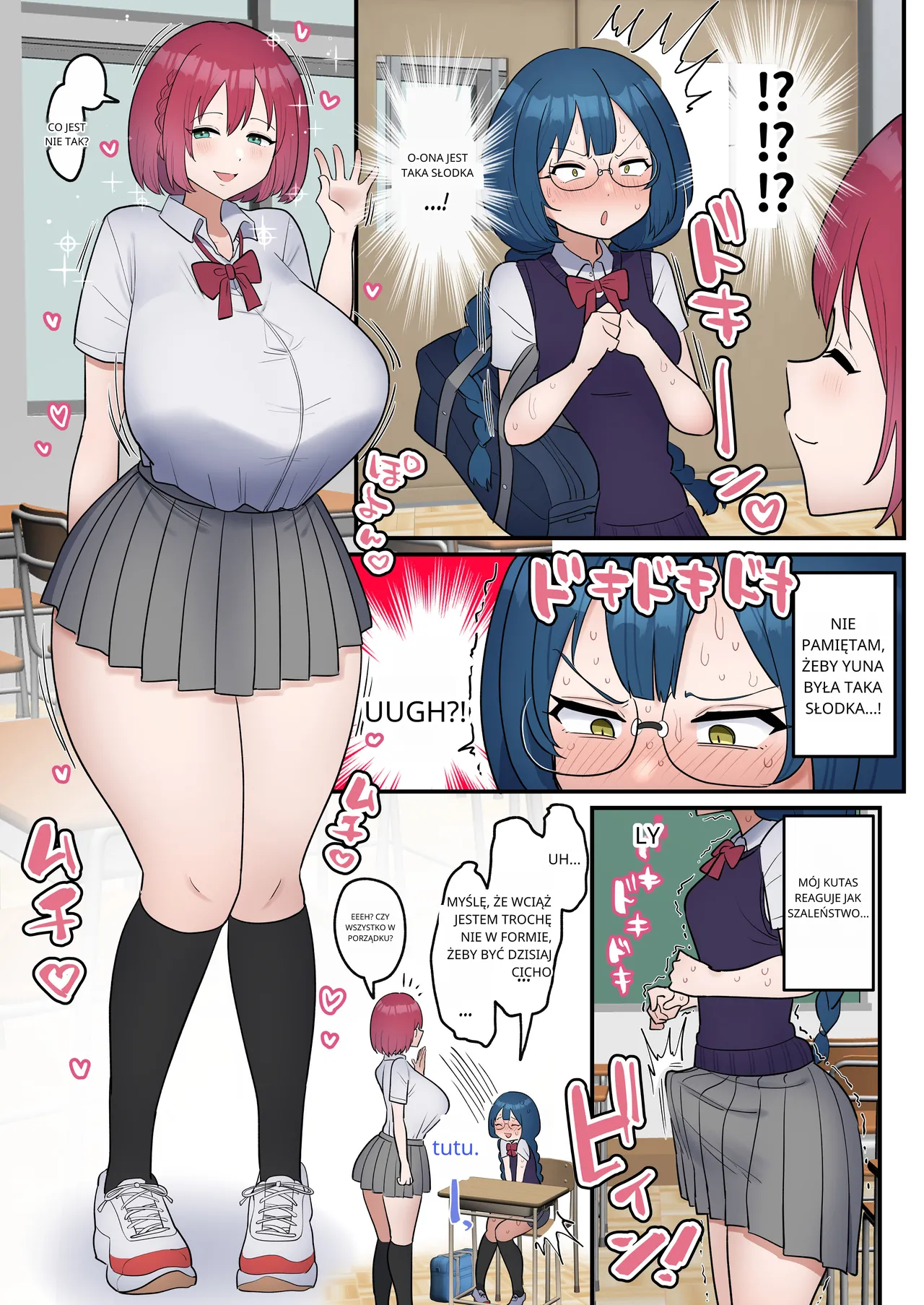 [Fence 14] Totsuzen Chinpo ga Haete Shimatta Majime Joshi, Tomodachi to Koubi Suru | The Serious girl Suddenly Grows a Dick and Fucks Her Friend [polski] image number 5