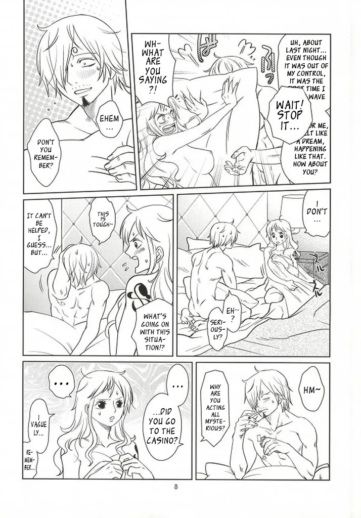 (C86) [Mamiana Paradise (Kuri)] Himitsu no Koi Wazurai (One Piece) [English] image number 6