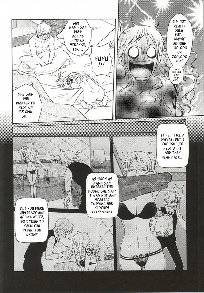 (C86) [Mamiana Paradise (Kuri)] Himitsu no Koi Wazurai (One Piece) [English] image number 8