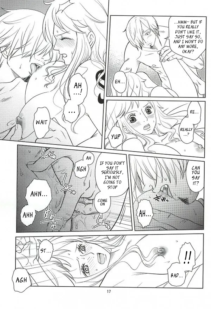 (C86) [Mamiana Paradise (Kuri)] Himitsu no Koi Wazurai (One Piece) [English] image number 15