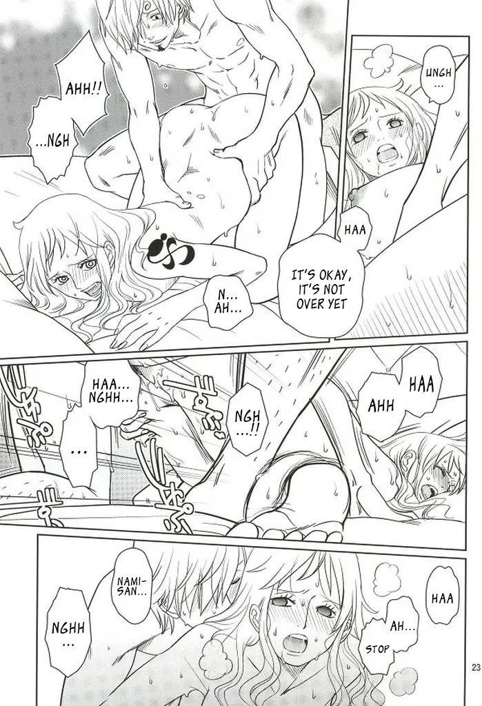 (C86) [Mamiana Paradise (Kuri)] Himitsu no Koi Wazurai (One Piece) [English] image number 21