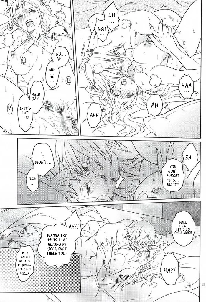 (C86) [Mamiana Paradise (Kuri)] Himitsu no Koi Wazurai (One Piece) [English] image number 27