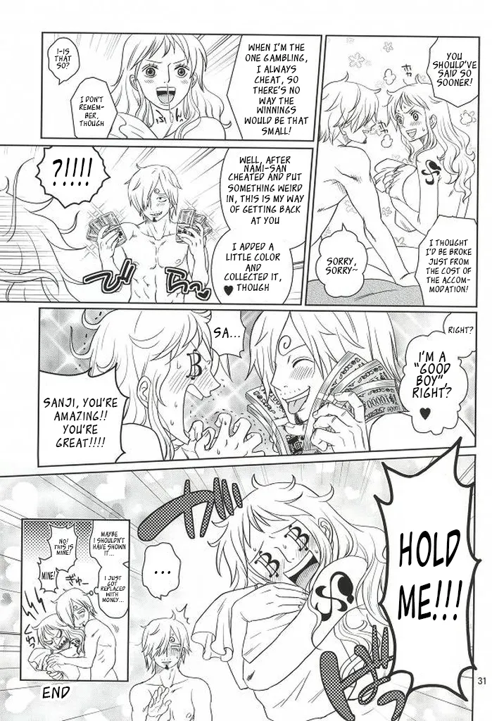 (C86) [Mamiana Paradise (Kuri)] Himitsu no Koi Wazurai (One Piece) [English] image number 29