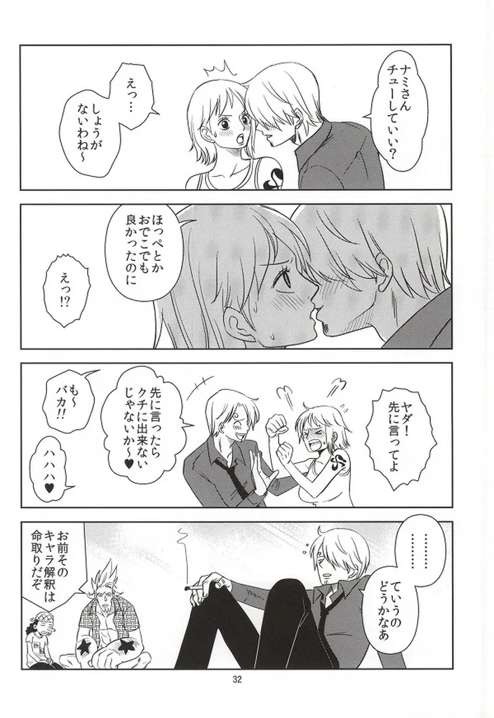 (C86) [Mamiana Paradise (Kuri)] Himitsu no Koi Wazurai (One Piece) [English] image number 30